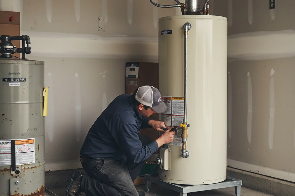 Water heater and shutoff valve replacement in Lanham